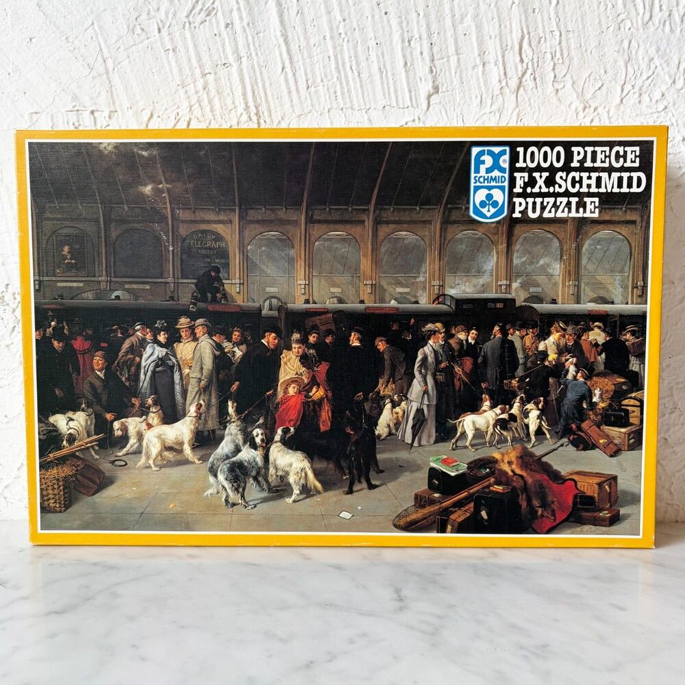 Going North, King's Cross Station FX Schmid Jigsaw Puzzle 1000 Pieces - Complete